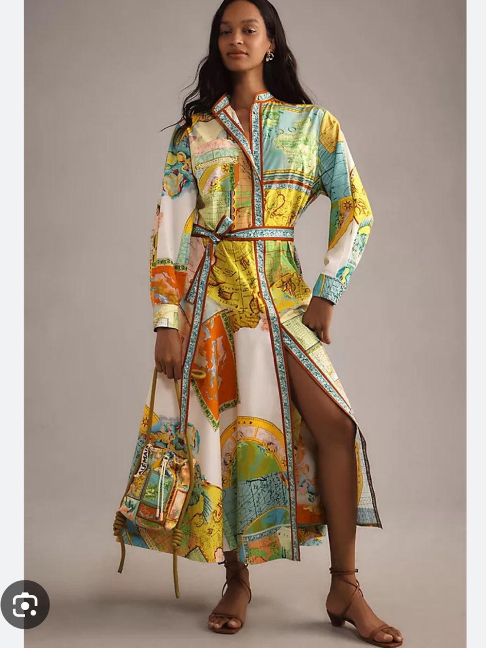 Alemais atlas midi dress